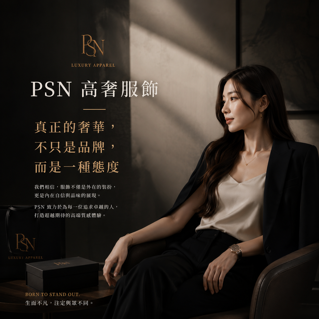 PSN 高奢服飾｜真正的奢華，不只是品牌，而是一種態度